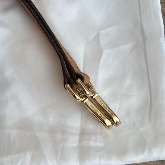 Michael Michael Kors Selma Peanut Medium TZ Satchel Saffiano Leather Handbag - Picture 8 of 10